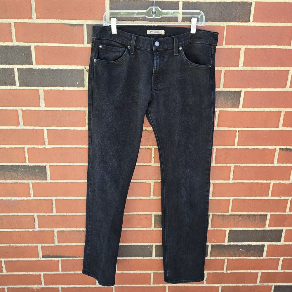 James Jeans No. 14272 Men's Straight USA Made RARE 34x32 Black Travis Black Bear